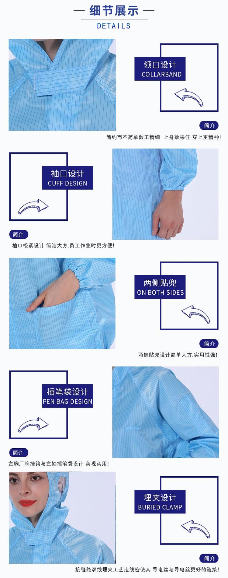 防靜電服定做細節(jié)展示