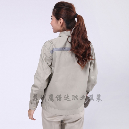 米色拼藏青CVC紗卡電力防護(hù)服AC112-DG